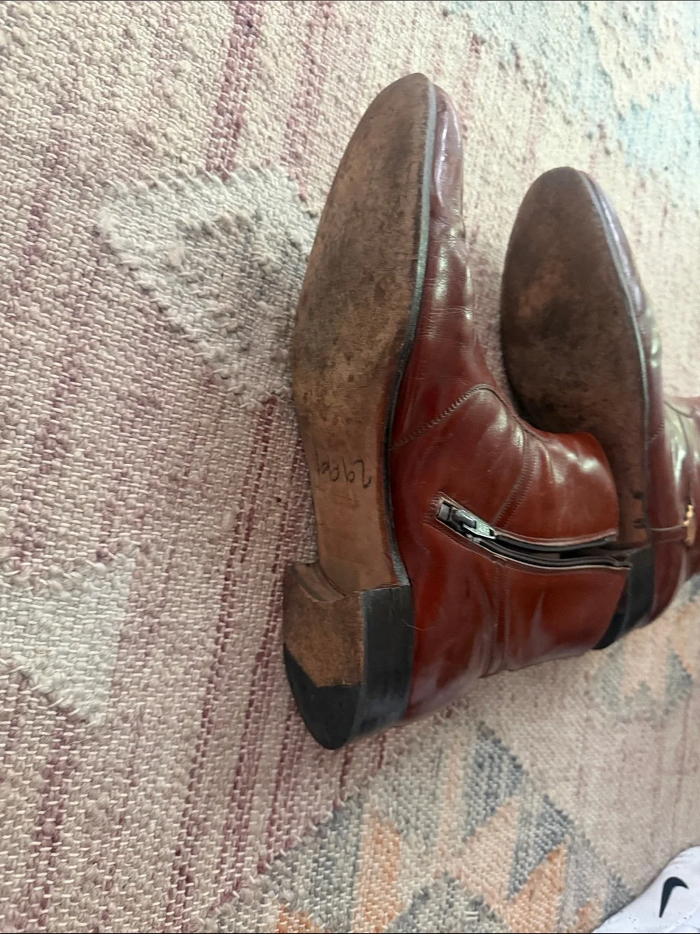Men's Leather Ankle Boots in Brown